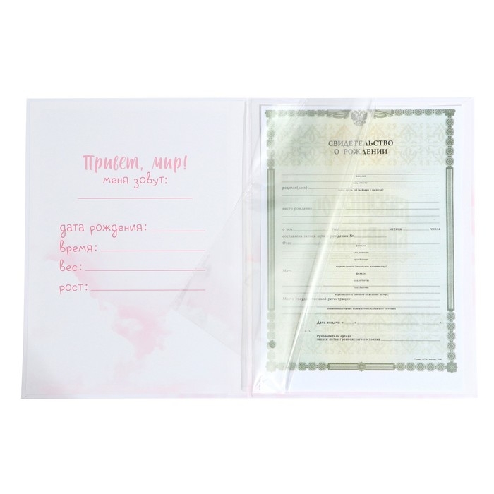 Папка для свидетельства о рождении «Ты наше счатье», 23,5 х 31,5 см. Папка для свидетельства о рождении «Ты наше счатье», 23,5 х 31,5 см.