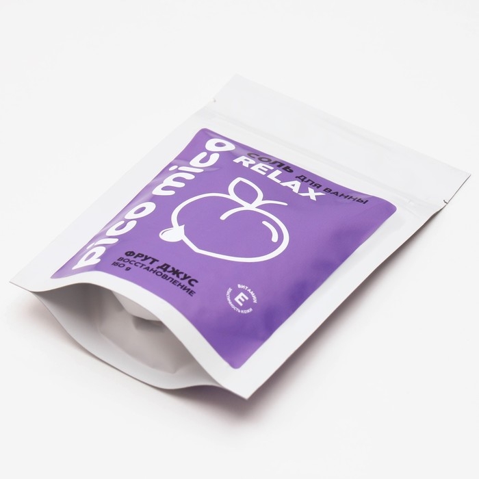 Соль для ванны, восстановление, 150 г, аромат фрут-джуса, PICO MICO Соль для ванны, восстановление, 150 г, аромат фрут-джуса, PICO MICO