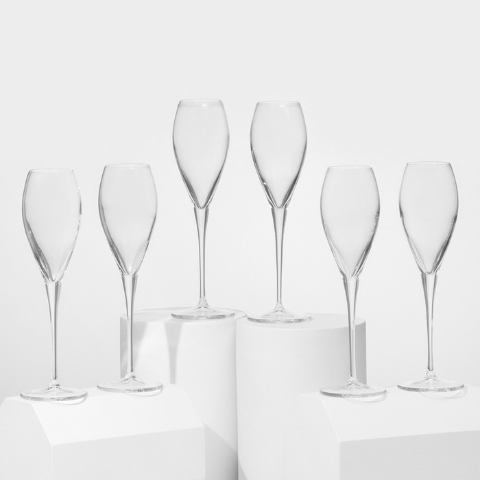 Набор стеклянных бокалов Veneto, 225 мл, 6 шт Набор стеклянных бокалов Veneto, 225 мл, 6 шт