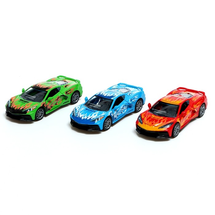 Машина металлическая «Спорткар», 1:32, инерция, открываются двери, цвет МИКС Машина металлическая «Спорткар», 1:32, инерция, открываются двери, цвет МИКС