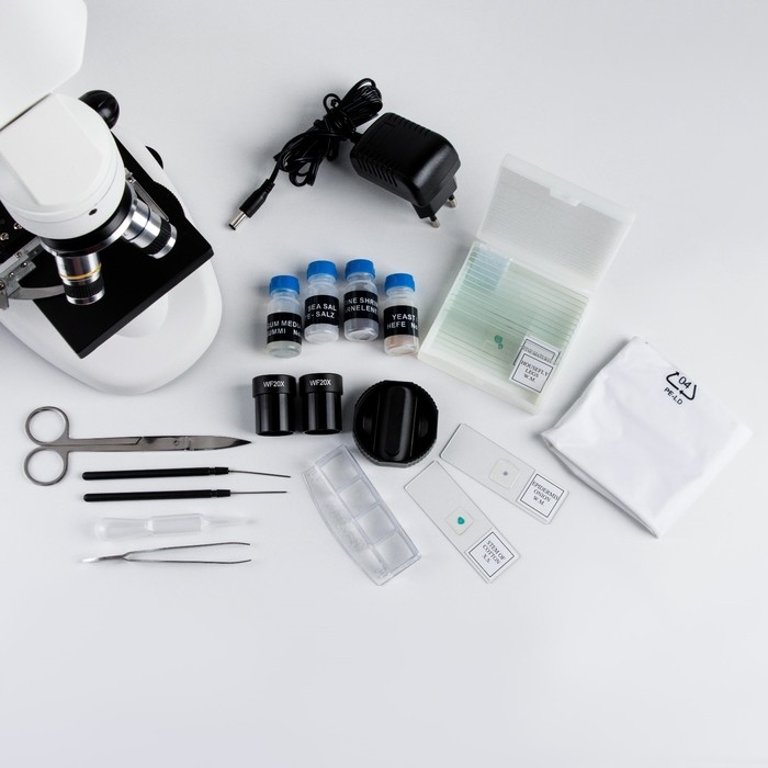 Микроскоп лабораторный кратность 40,100,400, подсветка Микроскоп лабораторный кратность 40,100,400, подсветка