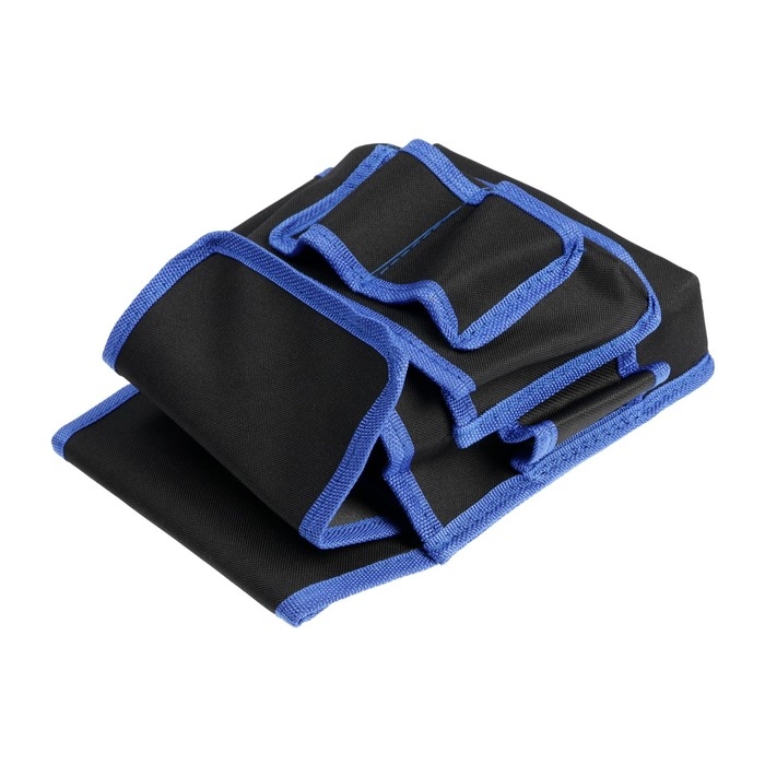 Сумка-пояс для инструментов ТУНДРА, одинарная, 2 кармана, 4 петли Сумка-пояс для инструментов ТУНДРА, одинарная, 2 кармана, 4 петли