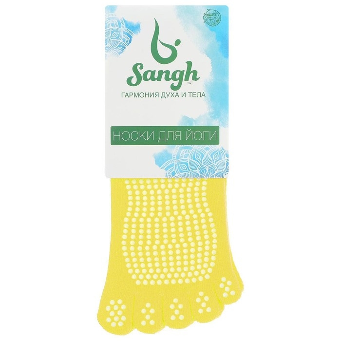 Носки для йоги Sangh, р. 36-38, цвета МИКС Носки для йоги Sangh, р. 36-38, цвета МИКС