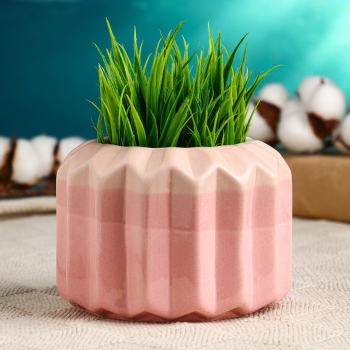 Кашпо  Кашпо "Симпл" розовое, 11х11х9см