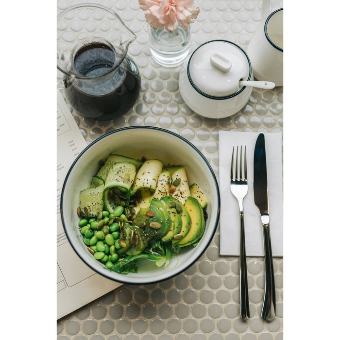 Столовые приборы из нержавеющей стали Magistro «Джентри», 4 предмета, цвет серебряный Столовые приборы из нержавеющей стали Magistro «Джентри», 4 предмета, цвет серебряный