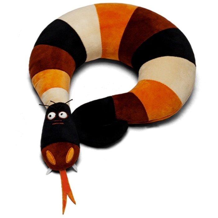 Мягкая игрушка-подушка  Мягкая игрушка-подушка "Змея Фрида", цвет бежевый, 40 см ЗФШ/40/беж