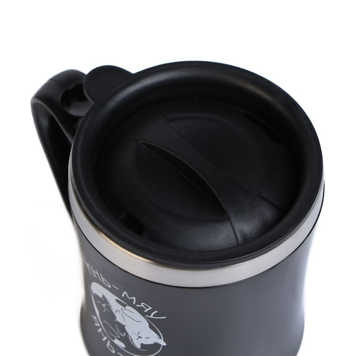 Термокружка, 350 мл, Lifestyle "Инь-Мур", сохраняет тепло 3 ч