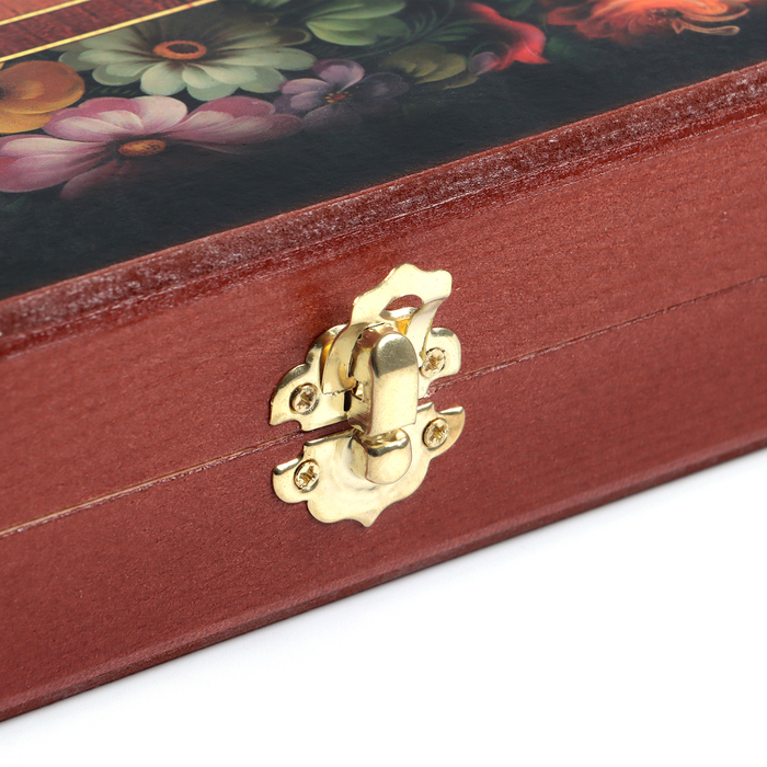 Настольные игры 3 в 1 Настольные игры 3 в 1 "Цветы": шахматы, шашки, нарды, деревянные, большие 50 х 50 см