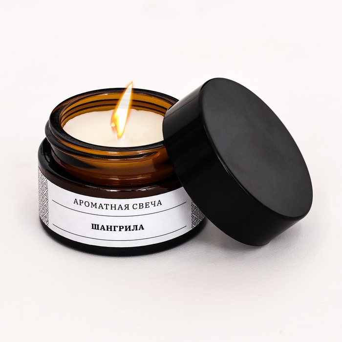Свеча ароматическая в банке  Свеча ароматическая в банке "Шангрила", соевый воск, 12 г