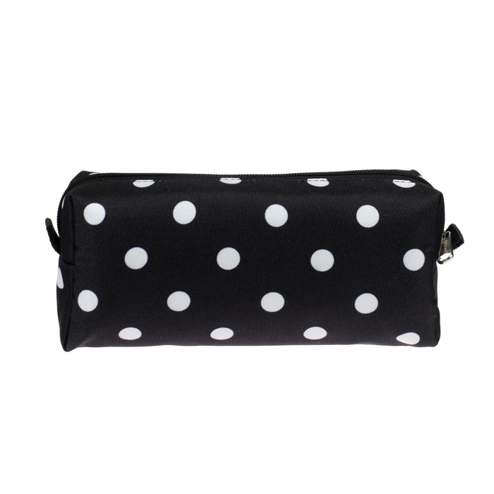 Пенал мягкий, 2 отделения, объёмный, 100 х 210 х 50 мм, Erich Krause, Dots in Black 52286 Пенал мягкий, 2 отделения, объёмный, 100 х 210 х 50 мм, Erich Krause, Dots in Black 52286