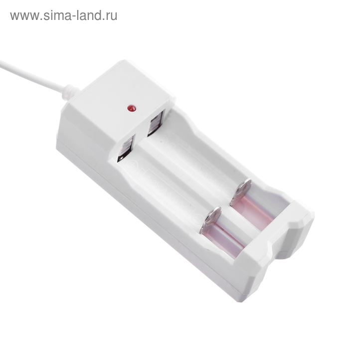 Зарядное устройство Luazon UC-26, для 2-х аккум. АА или ААА, USB, ток заряда 250 мА, белое Зарядное устройство Luazon UC-26, для 2-х аккум. АА или ААА, USB, ток заряда 250 мА, белое