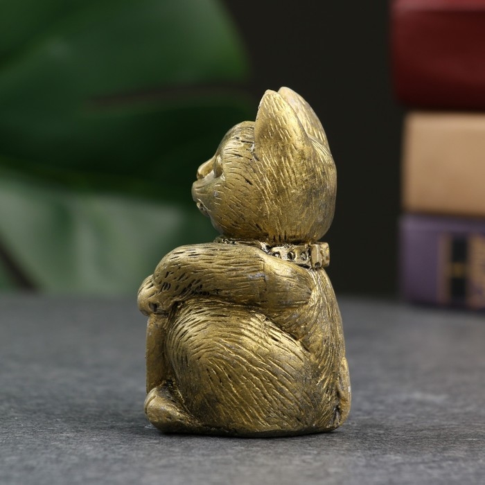 Фигура  Фигура "Котик денежный" золото, 8х5х5см