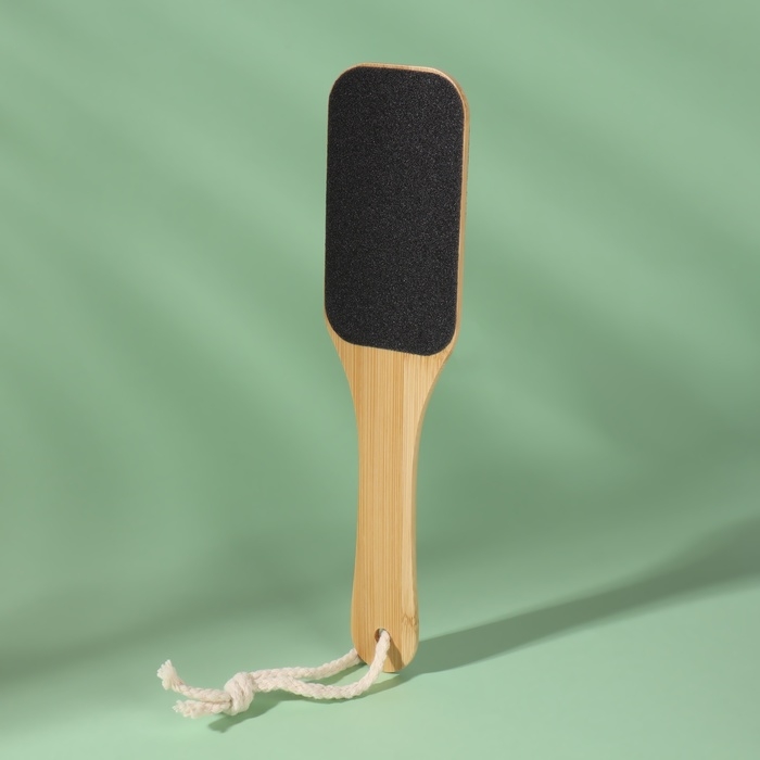 Пилка для ног «BAMBOO», наждачная, двусторонняя, с подвесом, 25 см, бамбуковая Пилка для ног «BAMBOO», наждачная, двусторонняя, с подвесом, 25 см, бамбуковая