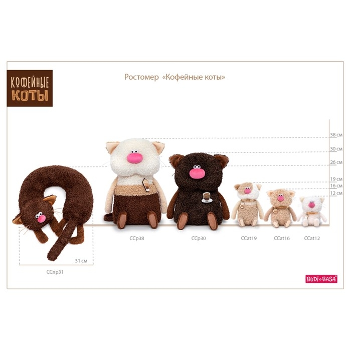 Мягкая игрушка — подушка «Кот Лунго», 31 см Мягкая игрушка — подушка «Кот Лунго», 31 см