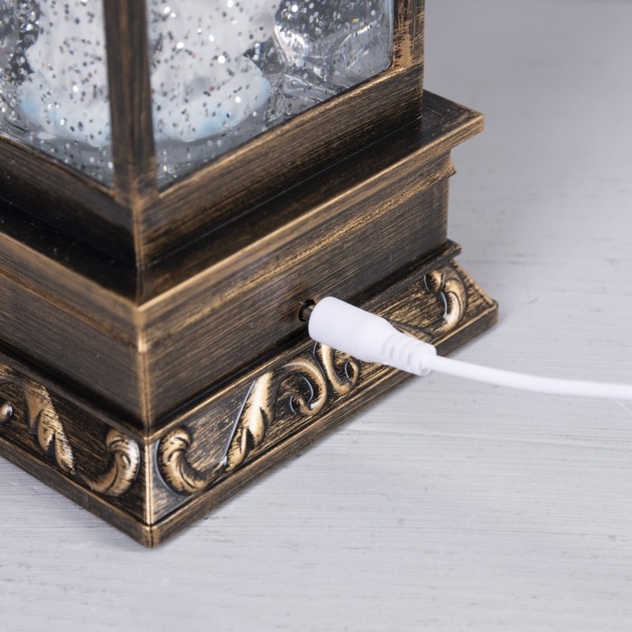 Светодиодная фигура «Фонарь с ангелом» 10 × 27 × 10 см, пластик, батарейки ААх3 (не в комплекте), USB, свечение тёплое белое Светодиодная фигура «Фонарь с ангелом» 10 × 27 × 10 см, пластик, батарейки ААх3 (не в комплекте), USB, свечение тёплое белое