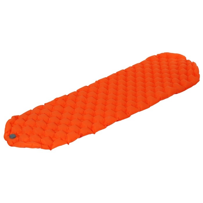 Коврик туристический maclay, надувной, 190х58х5 см, цвет оранжевый Коврик туристический maclay, надувной, 190х58х5 см, цвет оранжевый