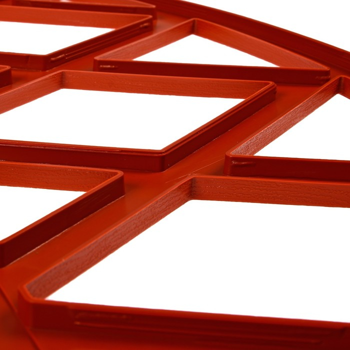 Ограждение декоративное, 35 × 232 см, 4 секции, пластик, терракотовое, MODERN, Greengo Ограждение декоративное, 35 × 232 см, 4 секции, пластик, терракотовое, MODERN, Greengo