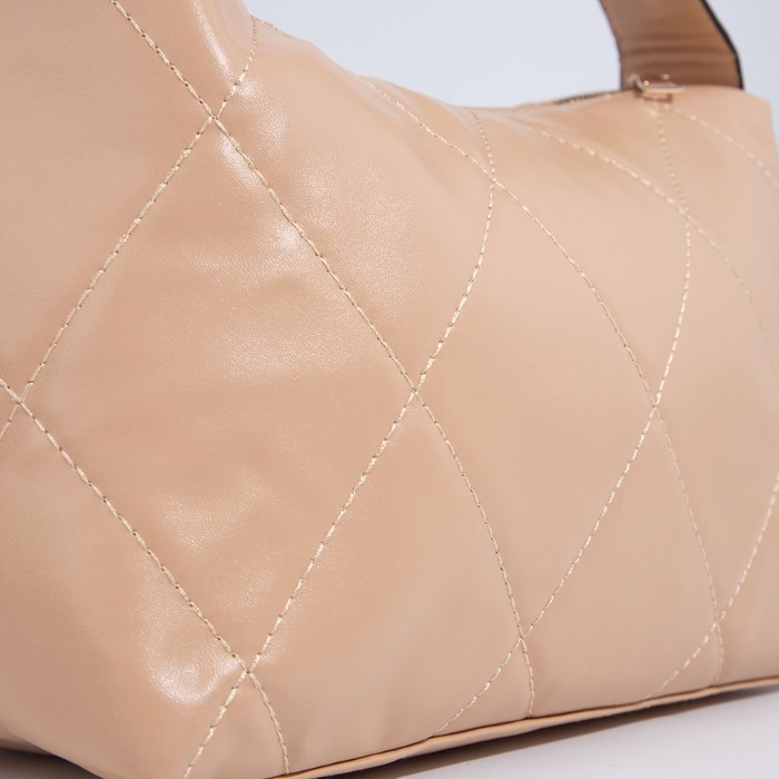 Сумка-багет на молнии, цвет бежевый Сумка-багет на молнии, цвет бежевый