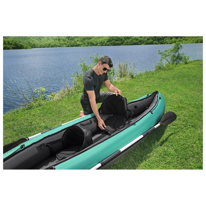 Байдарка, 330 х 86 см, 2 весла, ручной насос, 2 съёмных ребра, 2 сиденья, 1 сумка, ремкомплект, 65052 Bestway Байдарка, 330 х 86 см, 2 весла, ручной насос, 2 съёмных ребра, 2 сиденья, 1 сумка, ремкомплект, 65052 Bestway