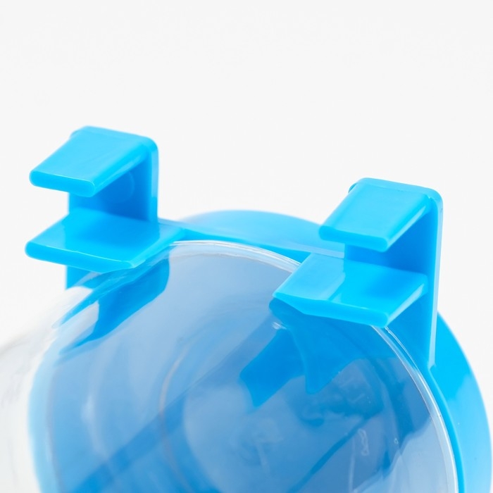 Поилка для клетки, 500 мл, 9 х 6,5 х 23 см, голубая Поилка для клетки, 500 мл, 9 х 6,5 х 23 см, голубая