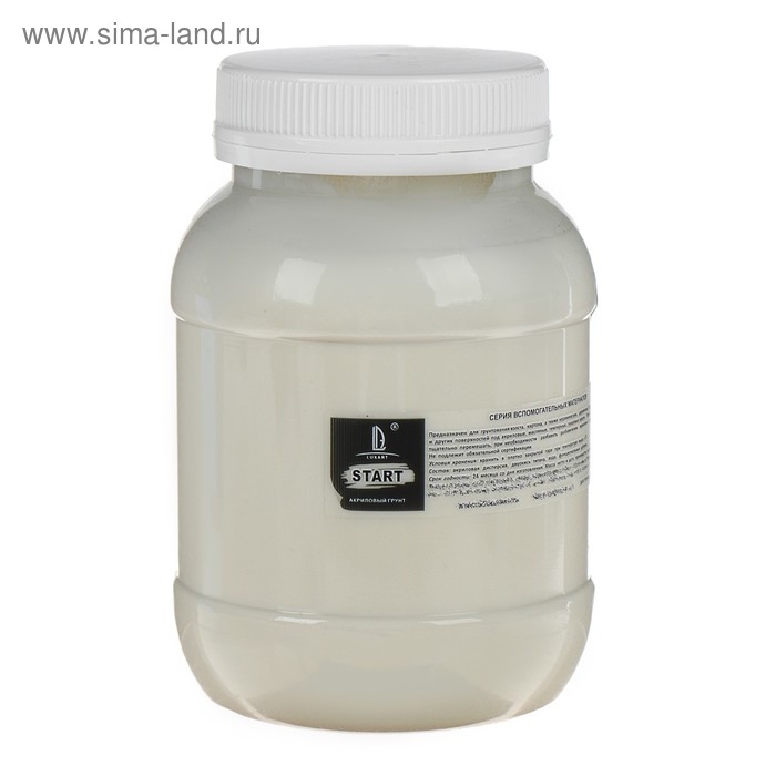 Грунт художественный акриловый прозрачный матовый 500 г, Luxart Start Грунт художественный акриловый прозрачный матовый 500 г, Luxart Start