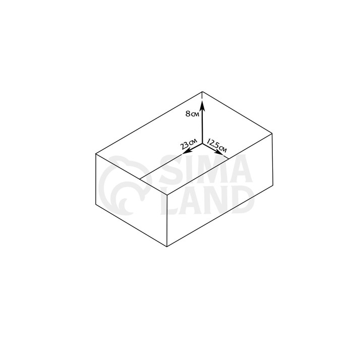 Кашпо флористическое деревянное  Кашпо флористическое деревянное " ПРОВАНС №7" 24,5х14,5х8 см