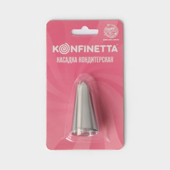 Насадка кондитерская KONFINETTA «Лепесток», d=2,3 см, выход d=1,4 см, нержавеющая сталь Насадка кондитерская KONFINETTA «Лепесток», d=2,3 см, выход d=1,4 см, нержавеющая сталь