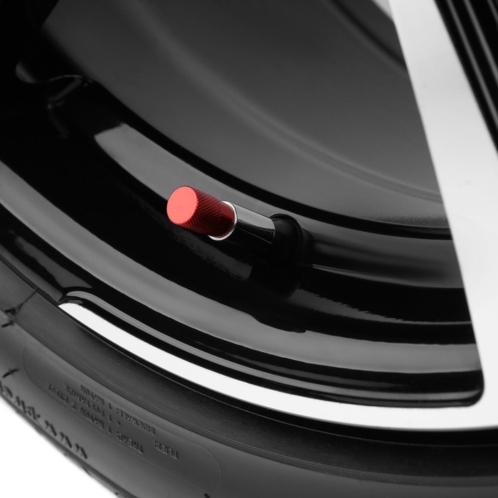 Колпачок на вентиль TORSO, красный, набор 4 шт Колпачок на вентиль TORSO, красный, набор 4 шт