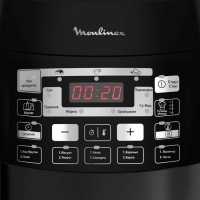 Мультиварка Moulinex CE430832, 1000 Вт, 5 л, 33 программы, керамическое покрытие, чёрная