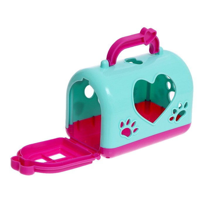 Мягкая игрушка «Лучший друг» в переноске, с аксессуарами, МИКС Мягкая игрушка «Лучший друг» в переноске, с аксессуарами, МИКС