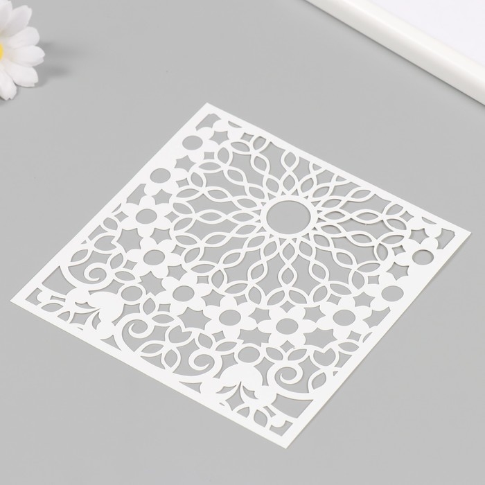 Пластиковый трафарет для творчества «Узор», шаблон, 15×15 см Пластиковый трафарет для творчества «Узор», шаблон, 15×15 см
