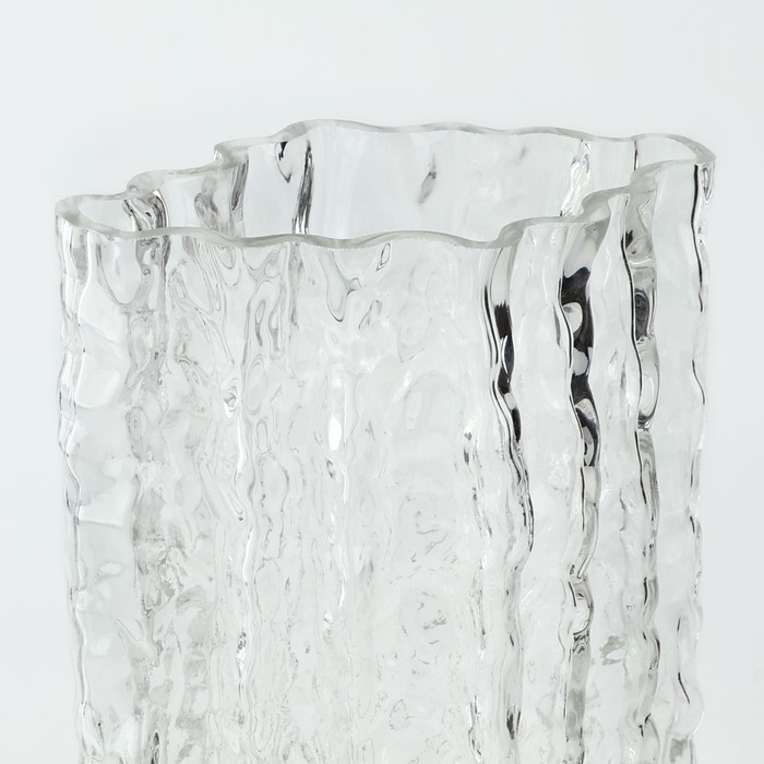 Ваза для цветов «Марбл» из прозрачного стекла 20,5×15,5×10 см Ваза для цветов «Марбл» из прозрачного стекла 20,5×15,5×10 см