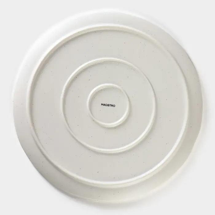 Блюдо для подачи Magistro Slate, d=27.2 см, фарфор, белое