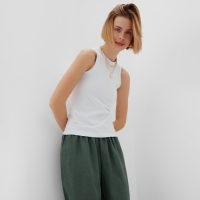 Брюки женские oversize MINAKU: MINAKU: Safari цвет зеленый, размер 44