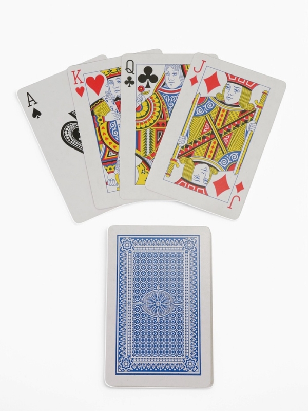 Карты игральные пластиковые 54 шт Карты игральные пластиковые 54 шт "Покер", 19 мкм, карта 5.5 х 8.5 см, набор 2 колоды