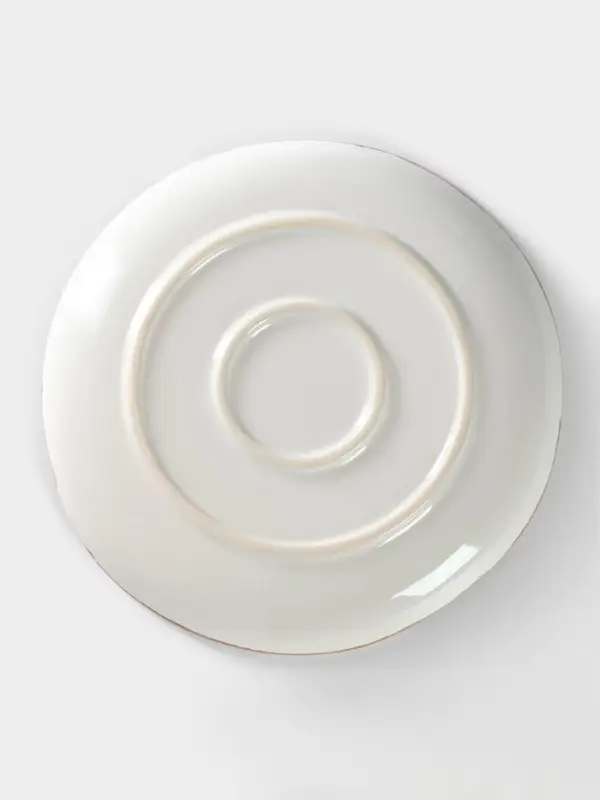 Тарелка Хорекс Punto bianca, d=26.5 см, фарфор, белая