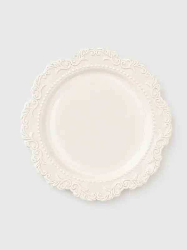 Тарелка Rome, d=25.5 см, фарфор, белая