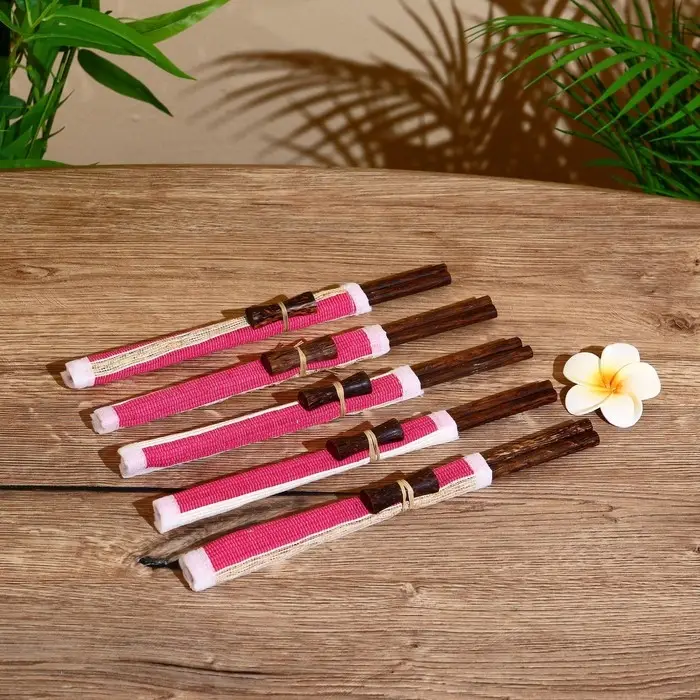 Палочки китайские  Палочки китайские "Сирень" 5 пар 25х10х2 см кокос, МИКС