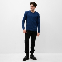 Лонгслив мужской MIST Men's casual размер 56, синий
