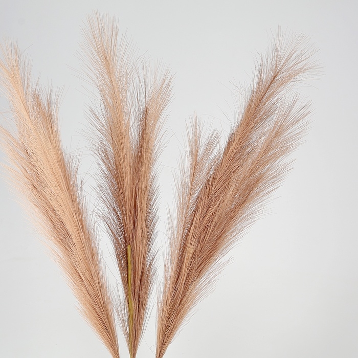 Пампасная искусственная трава, высота 70 см, набор 3 шт., цвет коричневый Пампасная искусственная трава, высота 70 см, набор 3 шт., цвет коричневый