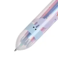 Ручка шариковая автоматическая, 10-ти цветная, Зверушки МИКС