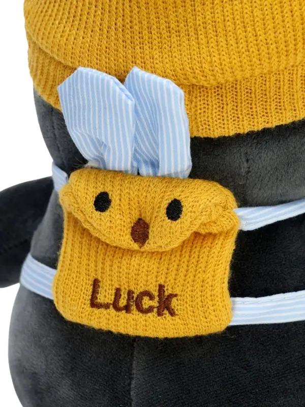 Мягкая игрушка &laquo;Пингвин&raquo; с рюкзаком, в жёлтой шапке, 22 см