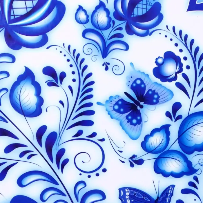 Доска разделочная сувенирная «Гжельская роспись», 25,5 см, круглая Доска разделочная сувенирная «Гжельская роспись», 25,5 см, круглая