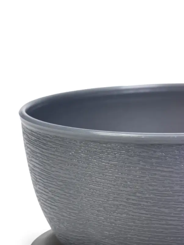 Горшок для цветов с поддоном 0,5 л d12,5см h0,7 см "Фиалочка" серый перламутр