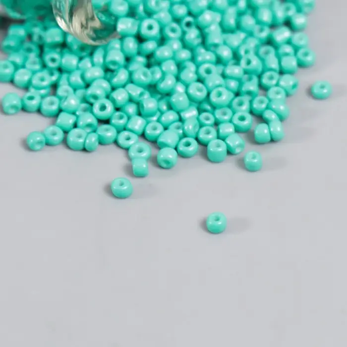 Бисер круглый 12/0 в бутылочке  Бисер круглый 12/0 в бутылочке "Изумрудный" 20 гр