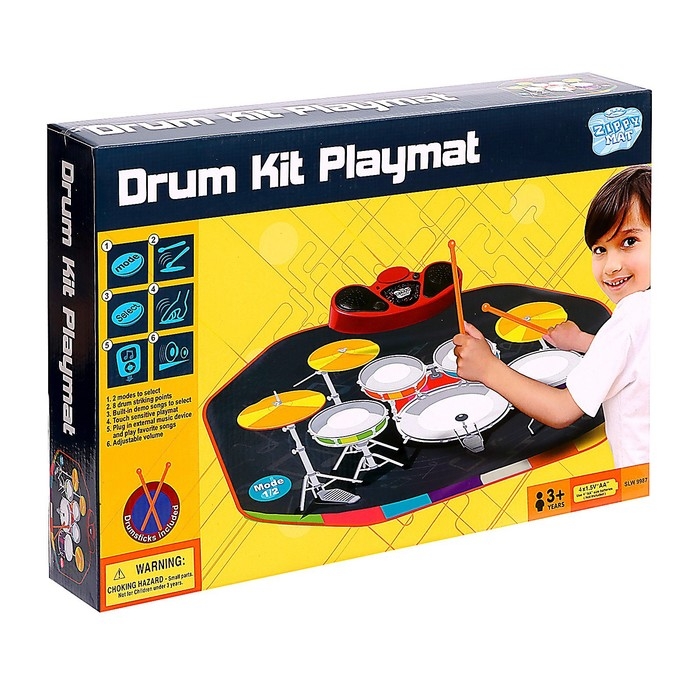 Музыкальный коврик &laquo;Барабанная установка&raquo;, 78 &times; 60 см