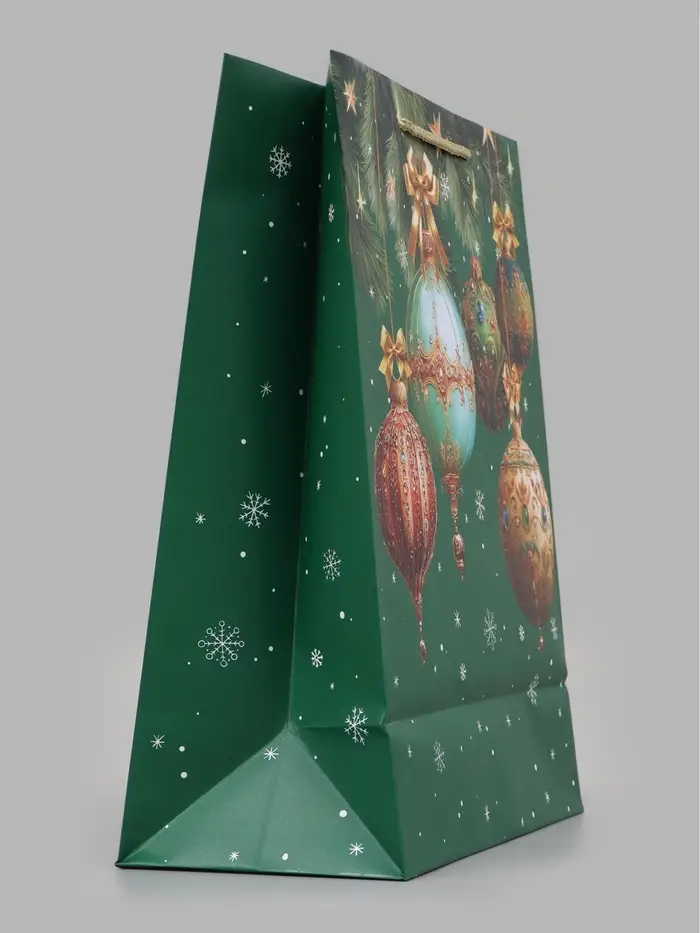 Пакет подарочный &laquo;Новогодний шик&raquo;, 26&times;12&times;32 см