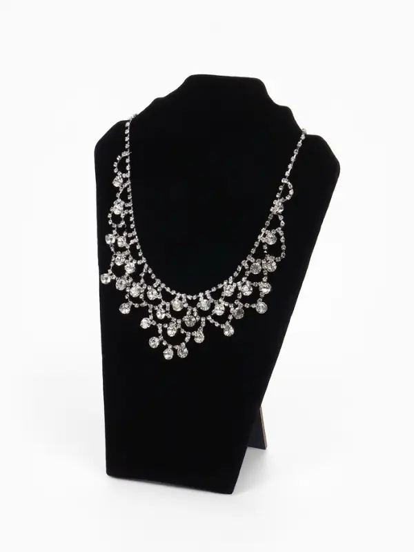 Бюст для украшений QF, 15&times;6&times;23 см, h=23 см, чёрный