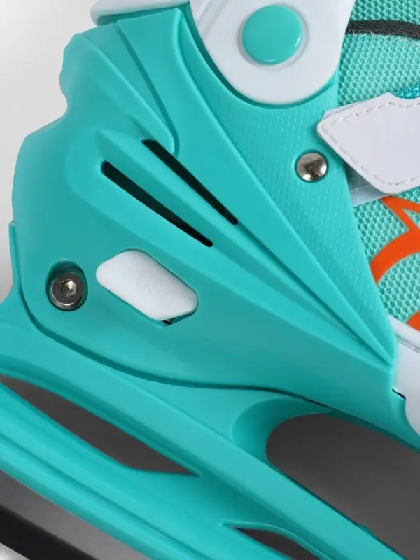 Коньки детские раздвижные BlackAqua, р. 31-34, для фитнеса, мятные, оранжевые Коньки детские раздвижные BlackAqua, р. 31-34, для фитнеса, мятные, оранжевые