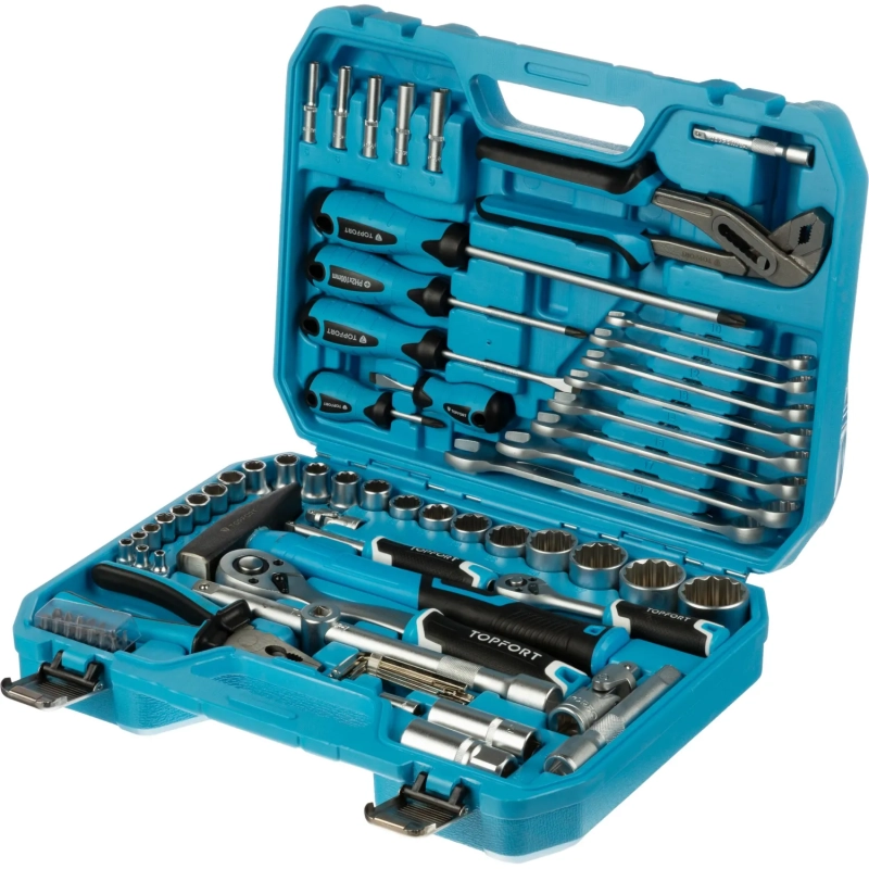 Набор инструмента Topfort 78 предмета 1/2 и 1/4